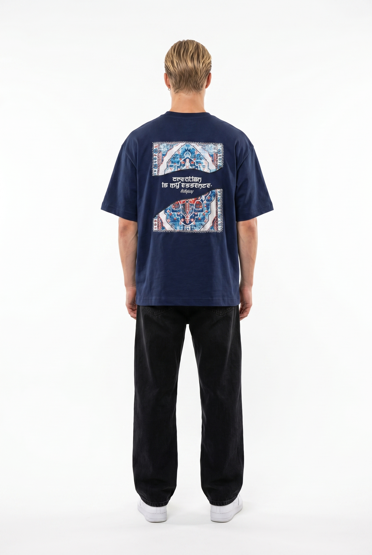 Itsbyzey Oversized T-Shirt Navy – Respire
